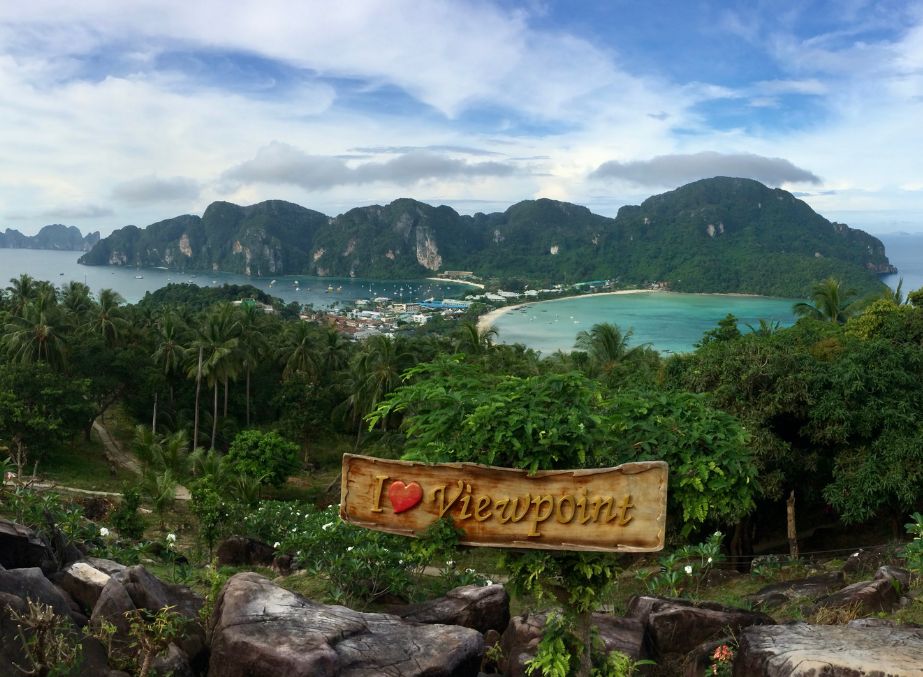 Phi Phi viewpoint provides an ethereal view of the surrounding lush foliage