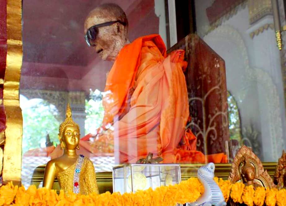 Mummified Monk at Wat Khunaram - Koh Samui Thailand