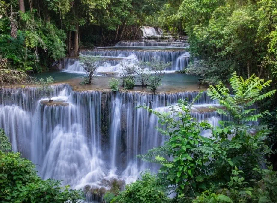 Huay Mae Khamin Waterfall - Things to do in Kanchanburi Thailand
