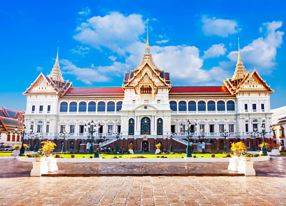 Morning View of Grand Palace in Bangkok 